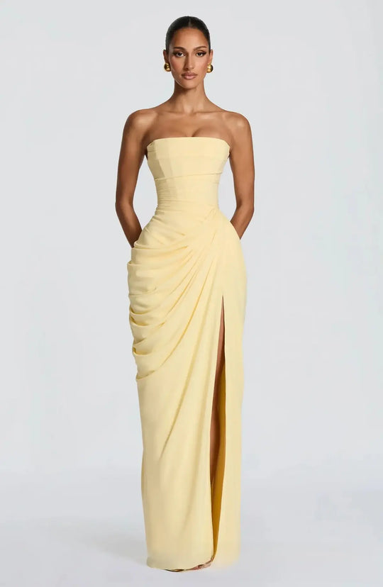Elegant One Shoulder Evening Gown