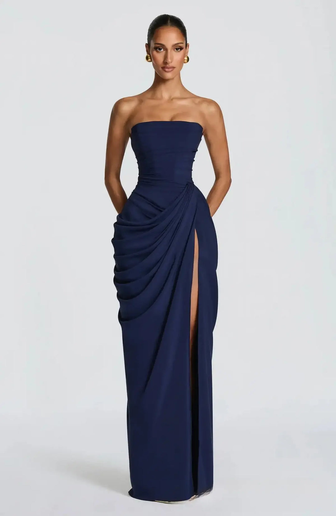Elegant One Shoulder Evening Gown
