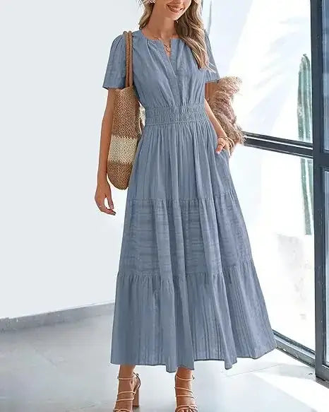 Short-Sleeve Dress           .
