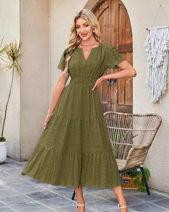 Short-Sleeve Dress           .