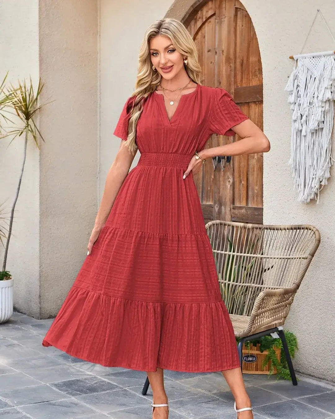 Short-Sleeve Dress           .